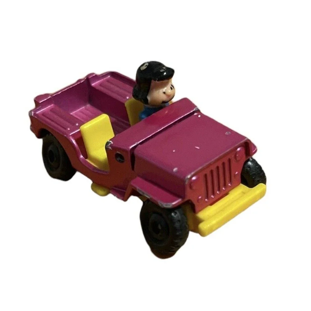Aviva Peanuts Lucy Purple Jeep # C4 Diecast 1952 Toy Japan